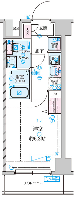 GENOVIA南鳩ヶ谷の間取り