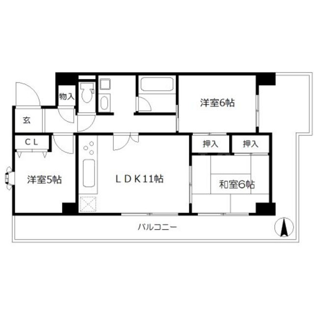 メゾンエルミタージュの間取り