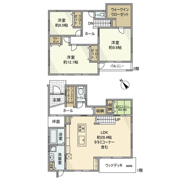 赤坂町大日戸建の間取り