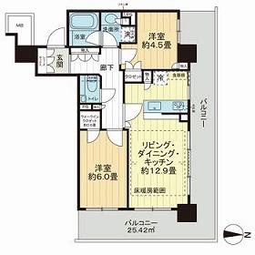 ザ・パークハウス久屋大通ローレルタワーの間取り