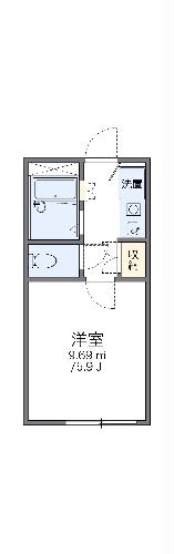 レオパレス伊勢崎第2の間取り