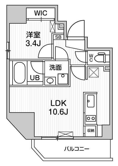 S-RESIDENCE入谷alesiaの間取り