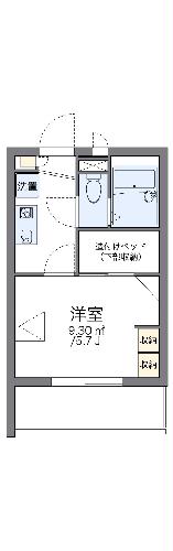 レオパレスクレスト SHINOの間取り