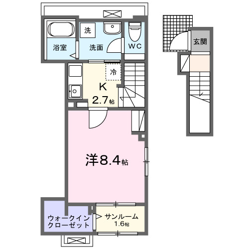 ヒカルサ甲府住吉 サウスの間取り