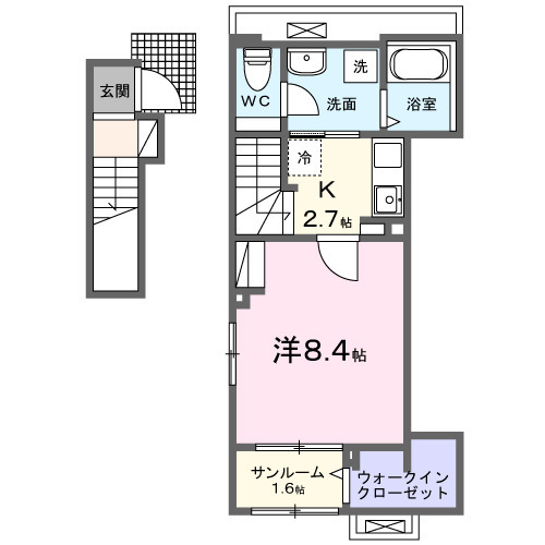 ヒカルサ甲府住吉 サウスの間取り