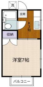 第1コーポフタバの間取り
