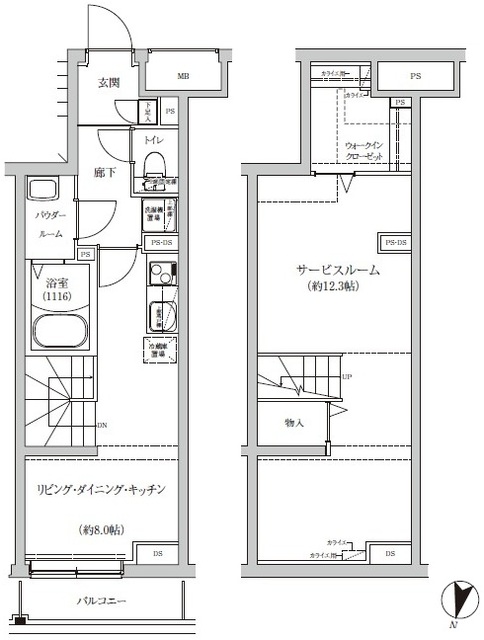 REGOLITH IKEGAMIの間取り