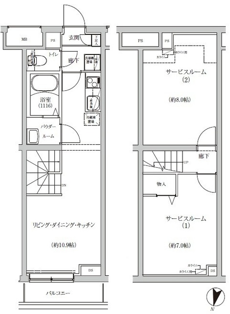 REGOLITH IKEGAMIの間取り