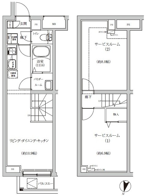 REGOLITH IKEGAMIの間取り