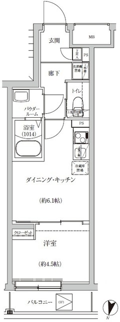 REGOLITH IKEGAMIの間取り