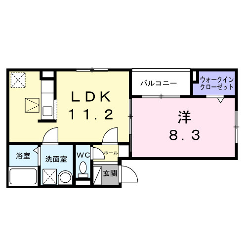 ヒカルサ尼崎若王寺の間取り