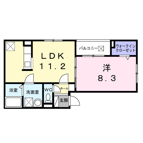 ヒカルサ尼崎若王寺の間取り
