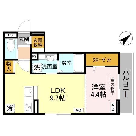 la chance和田町の間取り