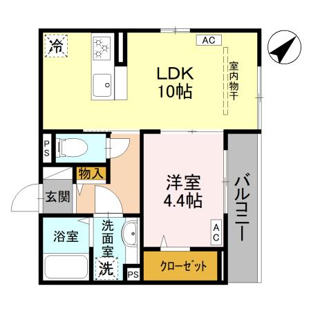 la chance和田町の間取り