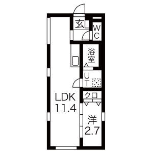 SQUARE MINAMISENJUの間取り