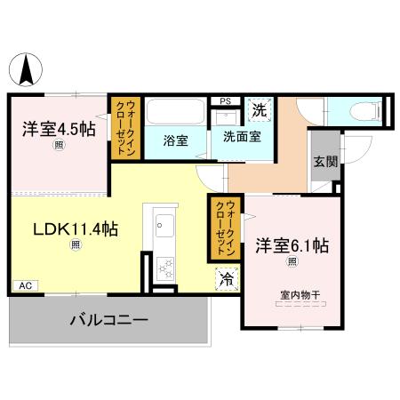 スペチアーレくいな橋の間取り