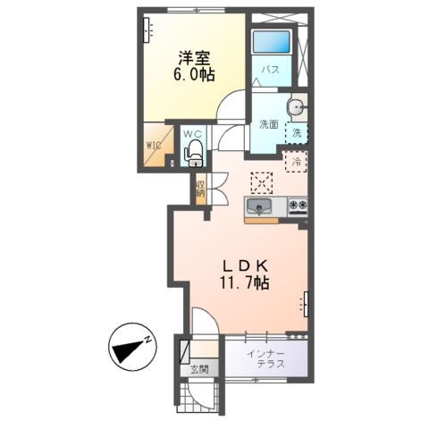 仮)大塚町字新堂 新築アパートの間取り