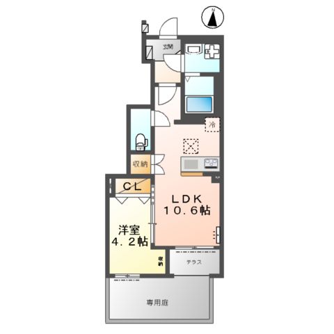 リュッカ 友岡の間取り