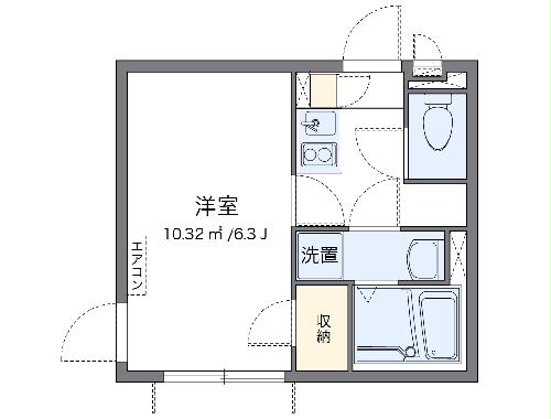 レオネクストルミネスⅠの間取り