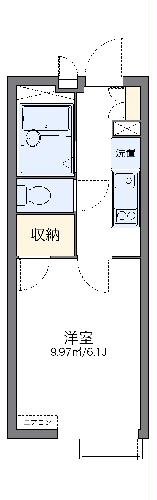 レオパレスブルーシャインの間取り