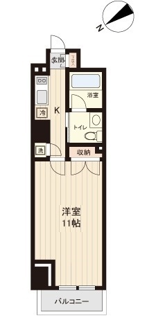 プラティーク清澄白河の間取り