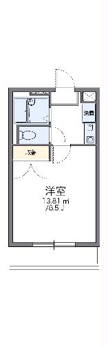 レオパレスSkyRoomの間取り