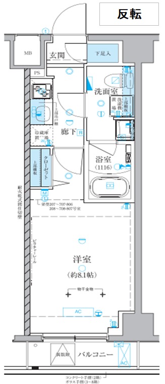 ベルシード池袋本町の間取り