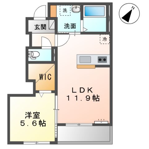 チャコールⅡ番館の間取り