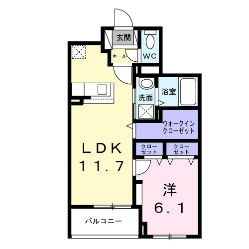 クレシエンテ ひばりの間取り