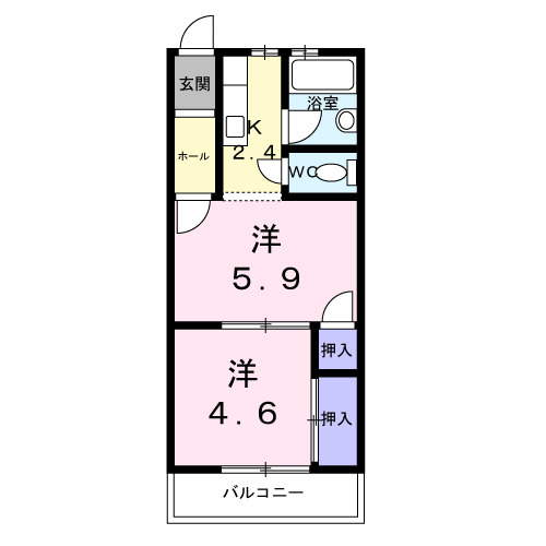 グリーンハイツ肥田の間取り