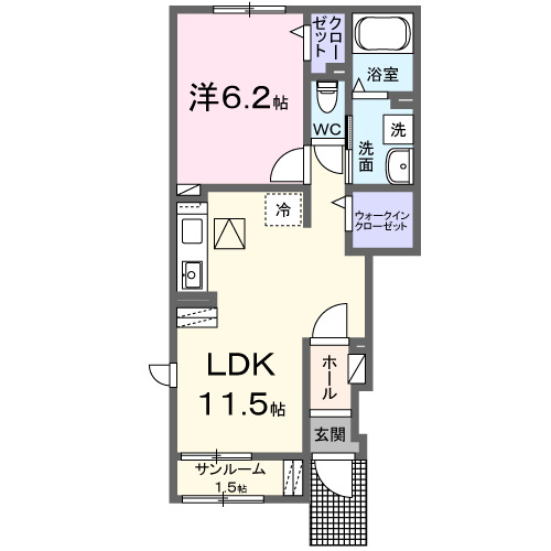 ラピスールBの間取り