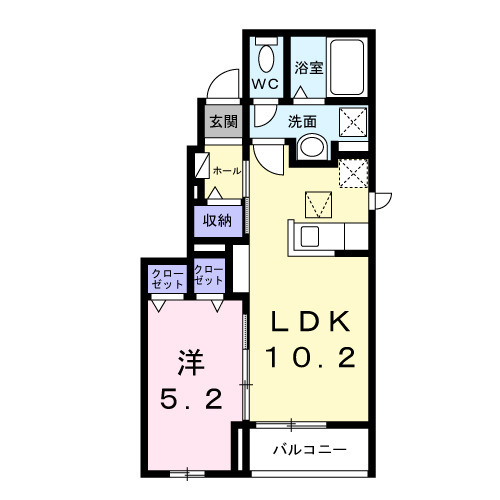 OKUSAWA COURTの間取り