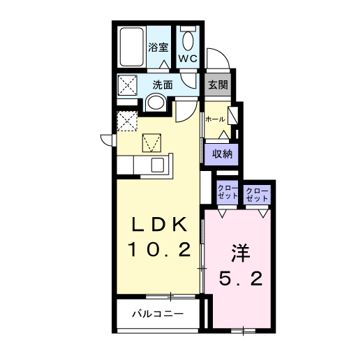 OKUSAWA COURTの間取り
