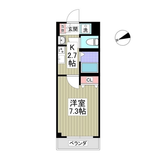 シャトール田口金沢八景の間取り