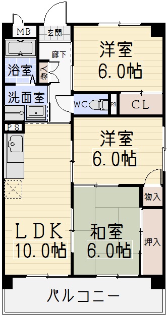 6清邦ビルの間取り