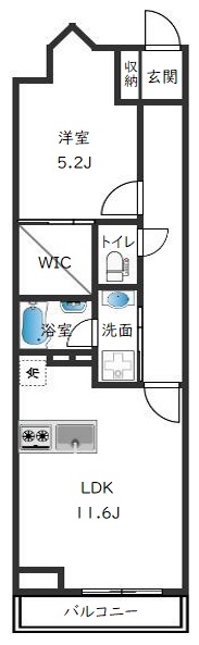ベルジューレ越谷の間取り