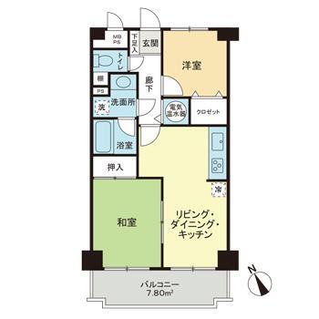 ライオンズマンション竹の塚第3の間取り