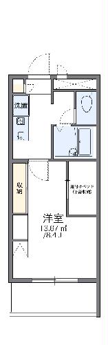 レオパレス駒場東大前の間取り
