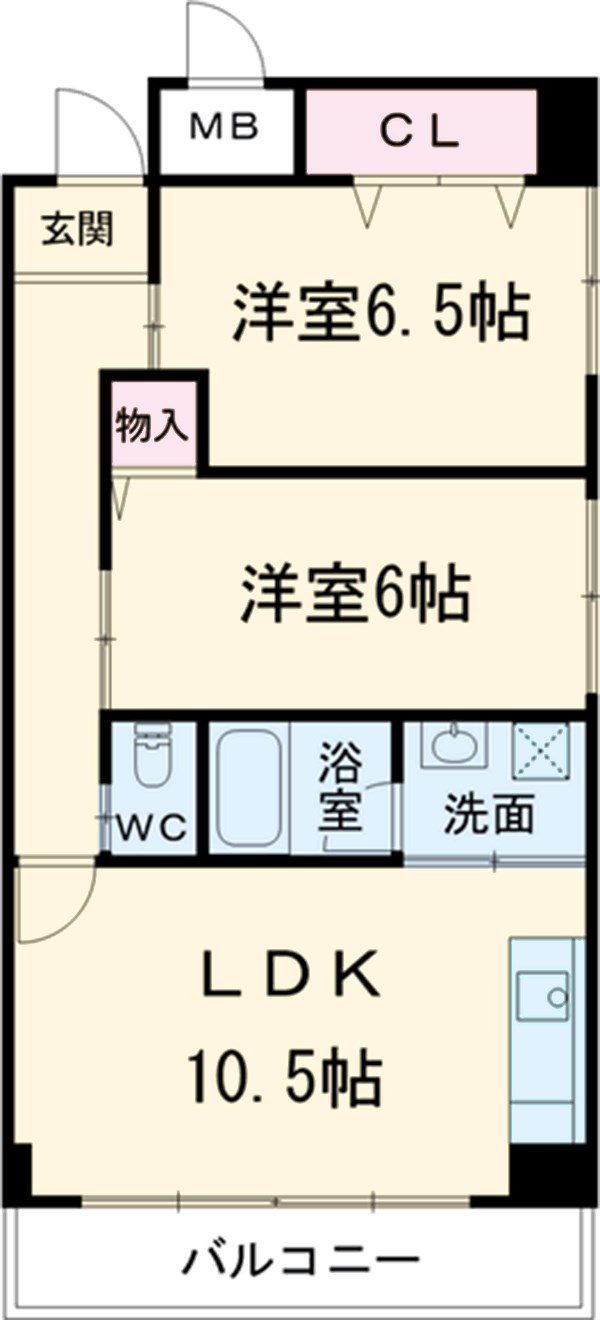 ＬＯＴＵＳＭＡＲＳＨ元今泉の間取り