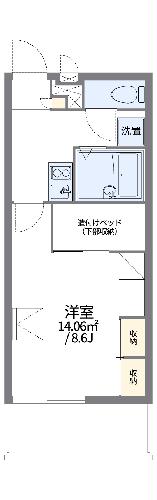 レオパレスmanon2の間取り