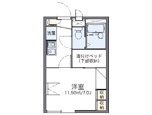 レオパレスレスポワールの間取り