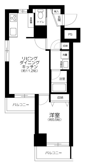 Ｓ．Ｃｏｕｒｔ町田の間取り