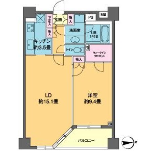 カスタリア高輪の間取り
