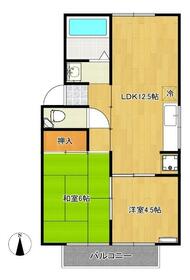 メゾン大井Bの間取り