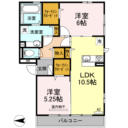 アルブルの間取り