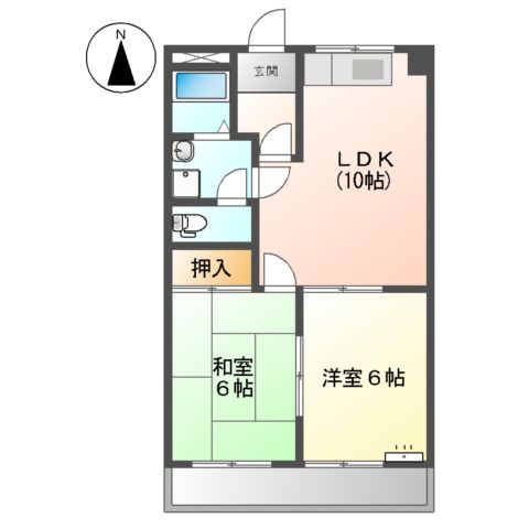 タウニーロイヤルの間取り