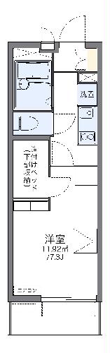 レオパレス荒子川公園の間取り