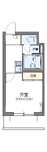 レオパレスアザレアの間取り