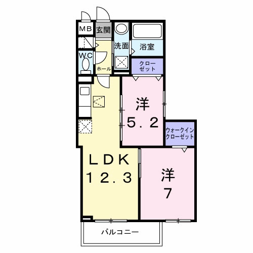 ヒカルサ大阪巽西の間取り