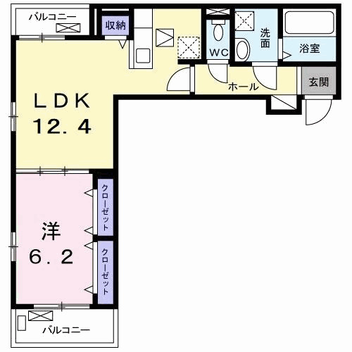 ラフィナート ナガタの間取り